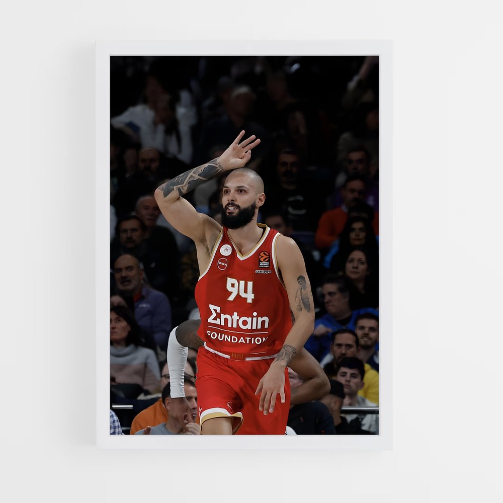 Poster Evan fournier lancer – affiche Basketball (vue 3)